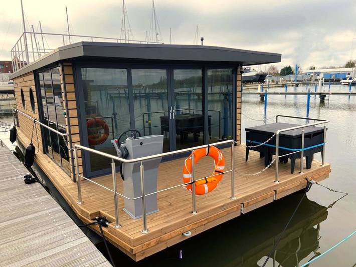 Ferienwohnung für 4 Personen, mit Terrasse und Sauna in Barth