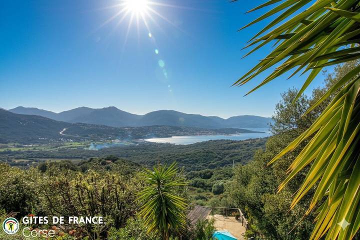 Gîte pour 2 personnes, avec Terrasse ainsi que Jardin et Vue