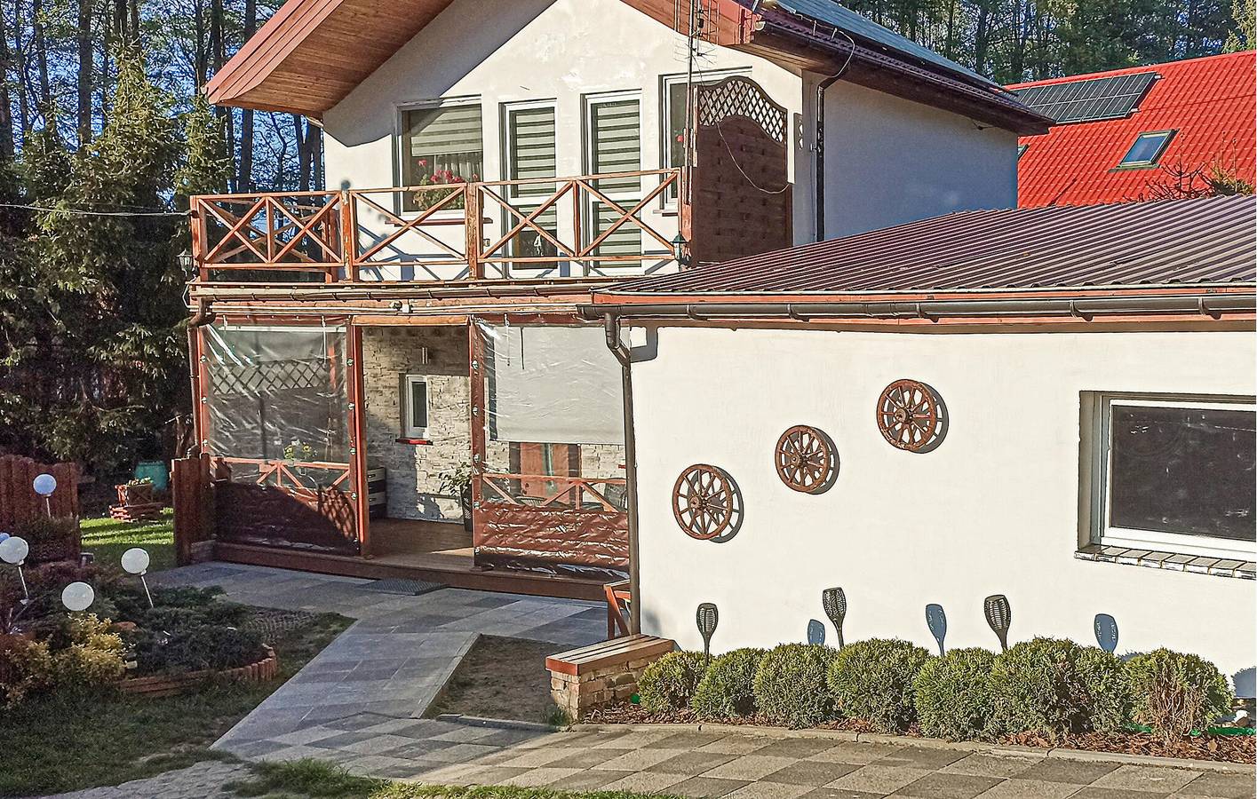 Ferienhaus für 6 Personen mit Terrasse in Warnowo, Stettiner Haff