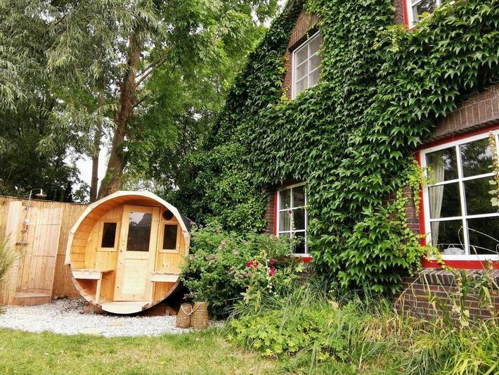 Ferienhaus für 5 Personen, mit Terrasse und Garten sowie Sauna und Ausblick in Kollmar