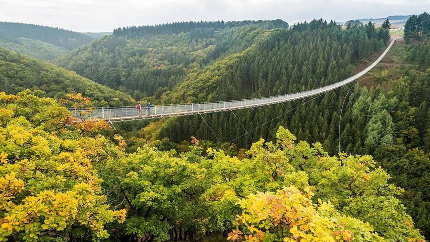 Ferienwohnung für 2 Personen, mit Terrasse und Garten sowie Sauna in Geierlay Hängeseilbrücke - 2