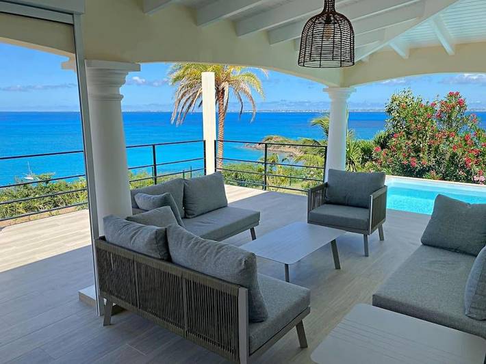 Location de vacances pour 6 personnes, avec vue ainsi que piscine et jardin dans Friars Bay Saint Martin - 3
