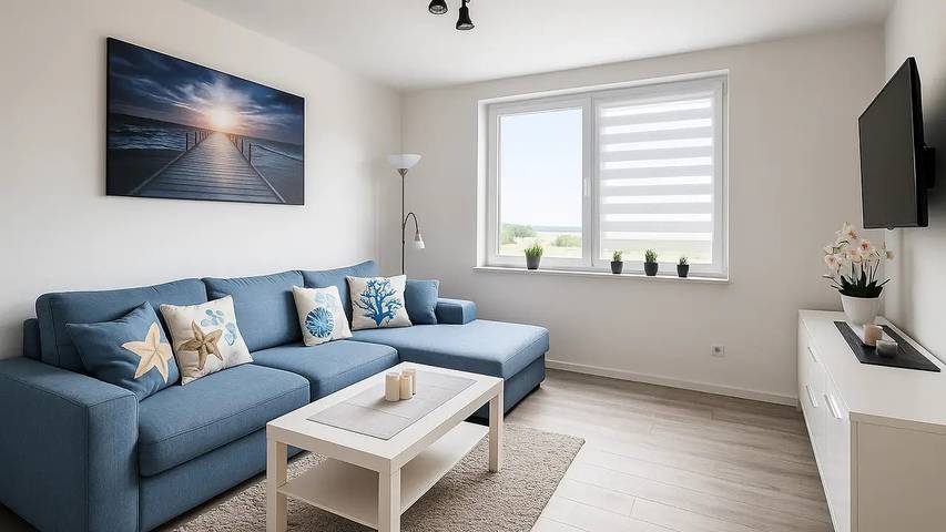 Ferienwohnung für 4 Personen, mit Balkon in Großräschen