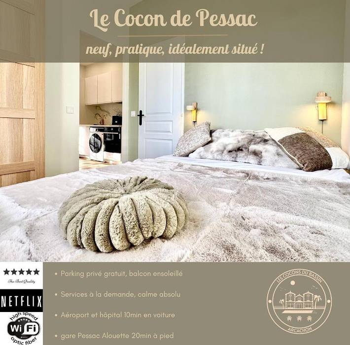 Appart’hôtel pour 2 personnes, avec terrasse et jardin