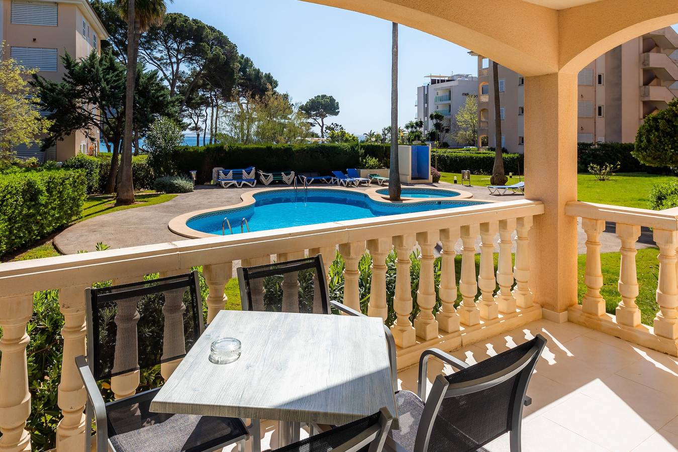 Ganze Wohnung, Ferienwohnung 'Oro Del Mar Iv 02' mit Gemeinschaftspool, Garten & Wlan in Canyamel, Capdepera