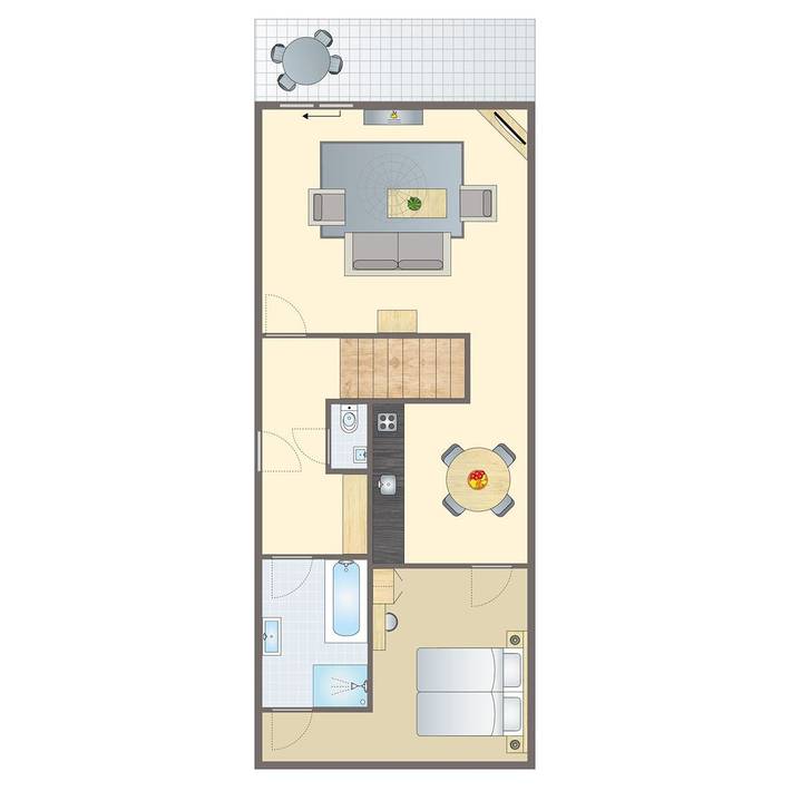 Bungalow für 4 Personen, mit Terrasse und Balkon/Terrasse am Veluwemeer - 2