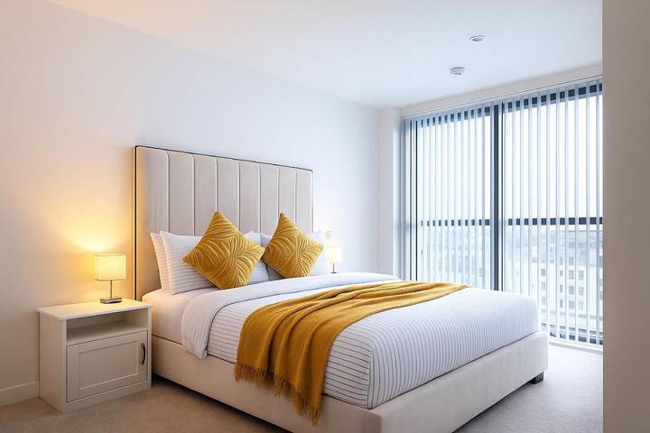 Apartamento para 6 personas, con vistas además de balcón y vistas al lago, Se admiten mascotas en Mánchester