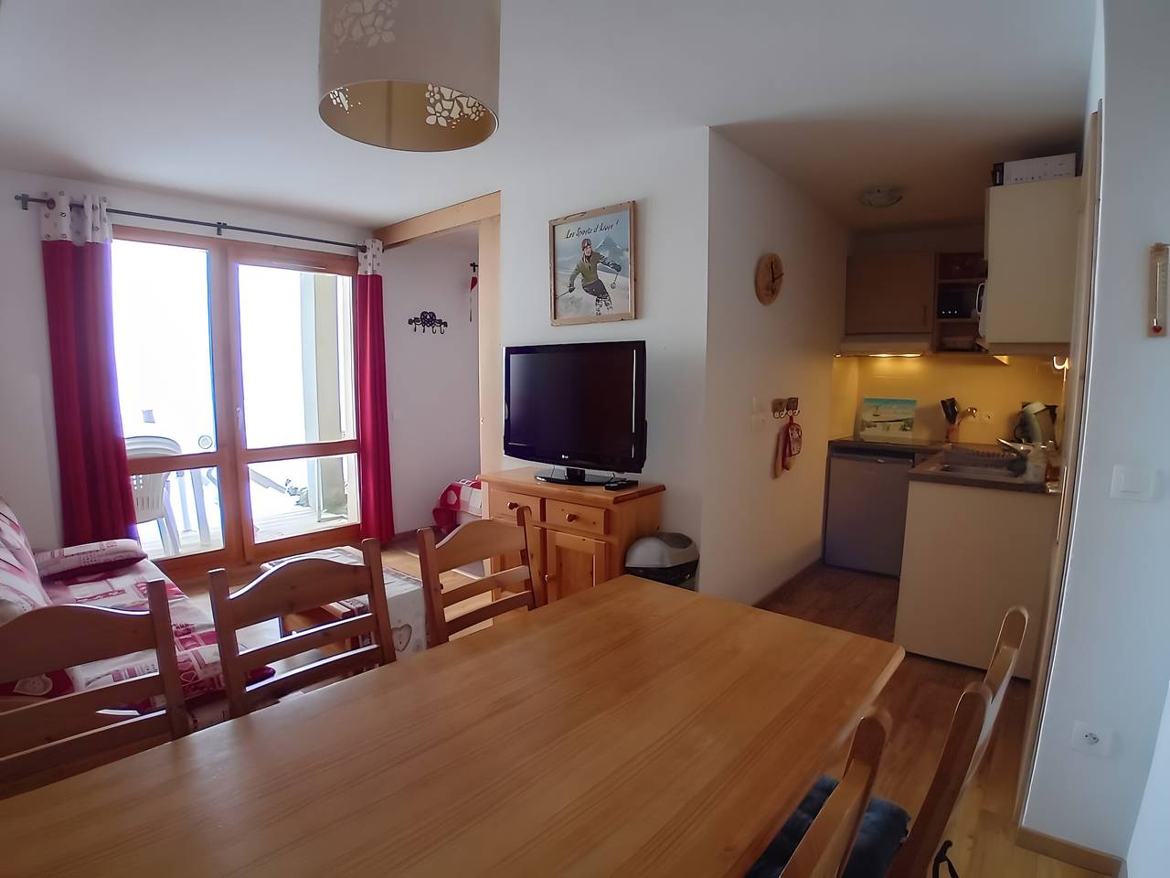 Ganze Wohnung, Ruhige Wohnung direkt an den Pisten in Valmeinier, Region Saint-Jean-de-Maurienne