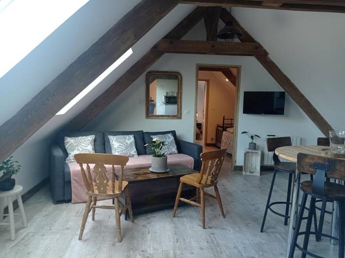 Gîte pour 4 personnes, avec vue à Saint-Martin-des-Entrées
