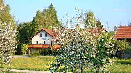 Ferienwohnung für 3 Personen, mit Garten in Taching am See