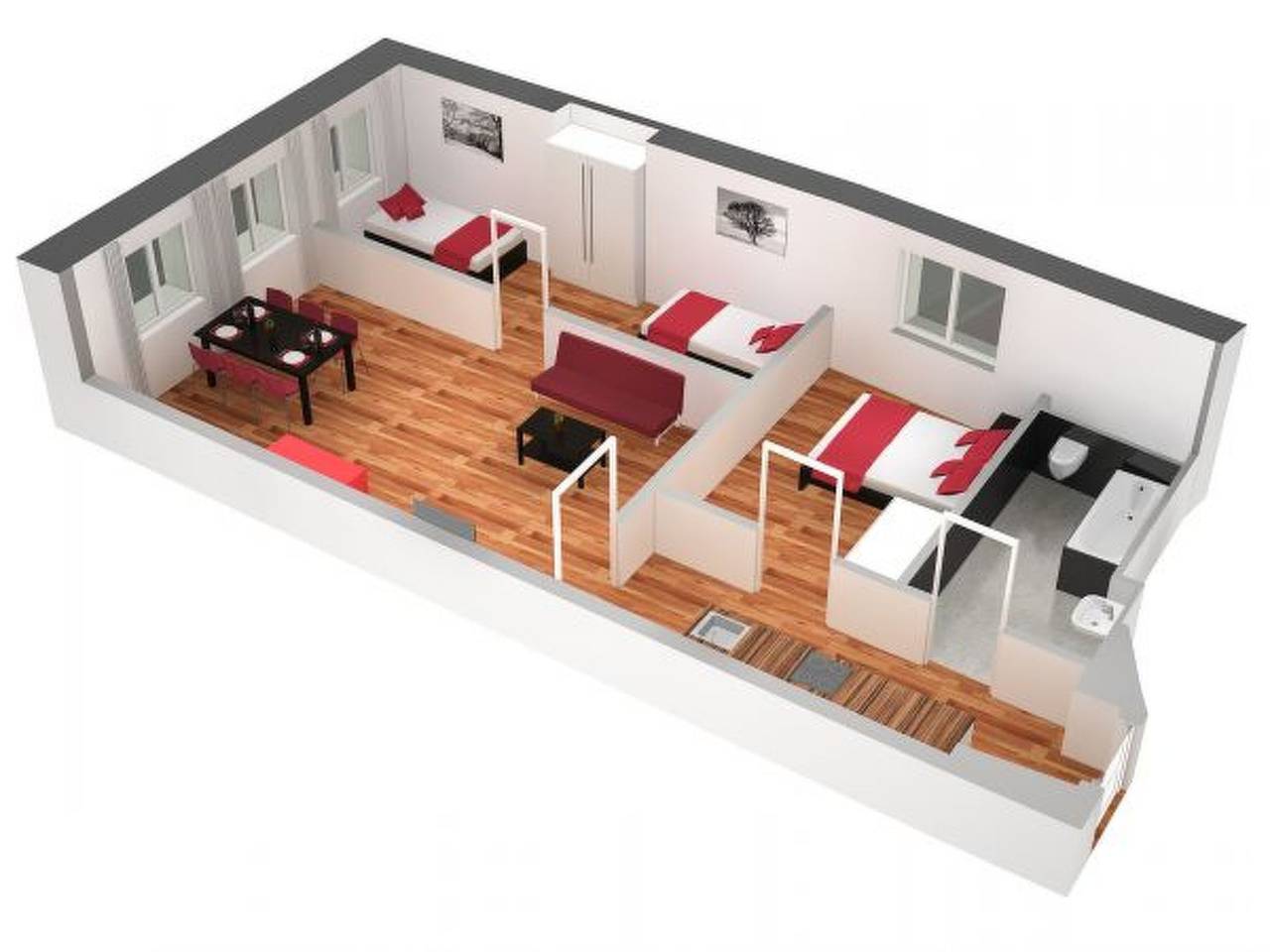 Appartamento intero, Appartamento vacanze per 6 persone in Lucerna, Lago dei Quattro Cantoni