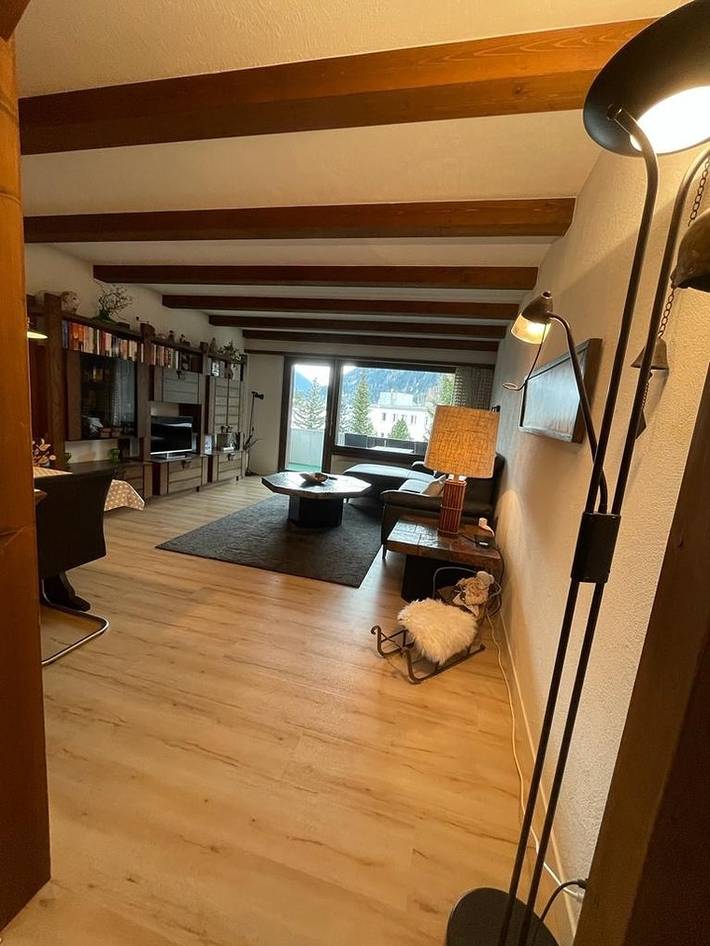 Ferienwohnung für 3 Personen, mit Sauna und Balkon sowie Garten und Ausblick, mit Haustier in Davos - 4