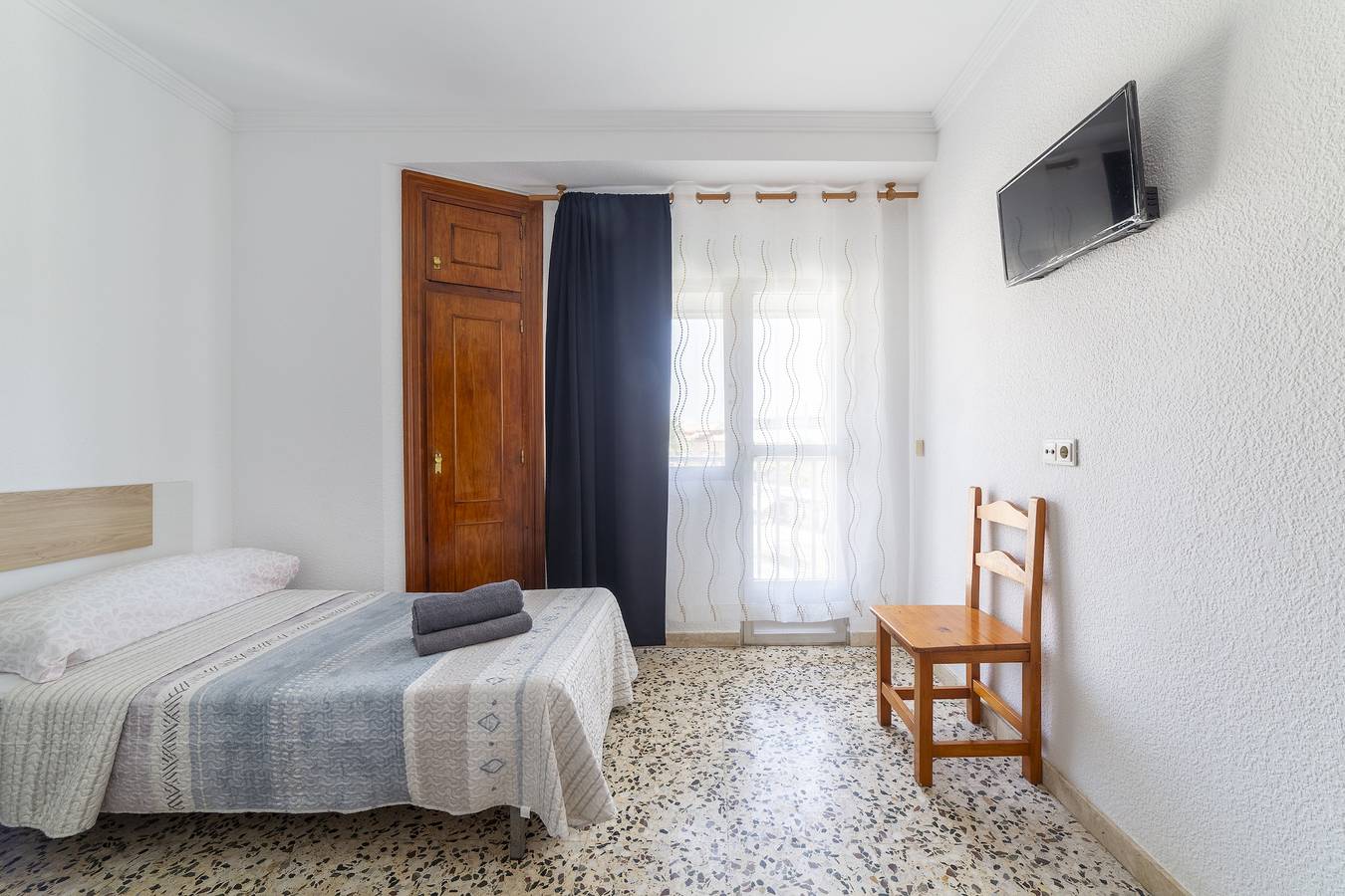 Chambre 'Doble Individual 14' avec Wi-Fi et climatisation in Roquetas de Mar, Costa de Almería
