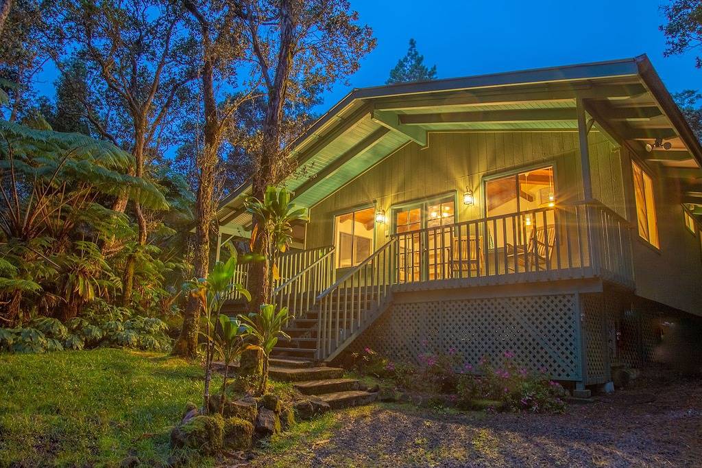 105 $ pro Nacht! 6 Minuten vom Park, Hale Hubner - Fern Cottage in Mauna Loa Estates, Volcano