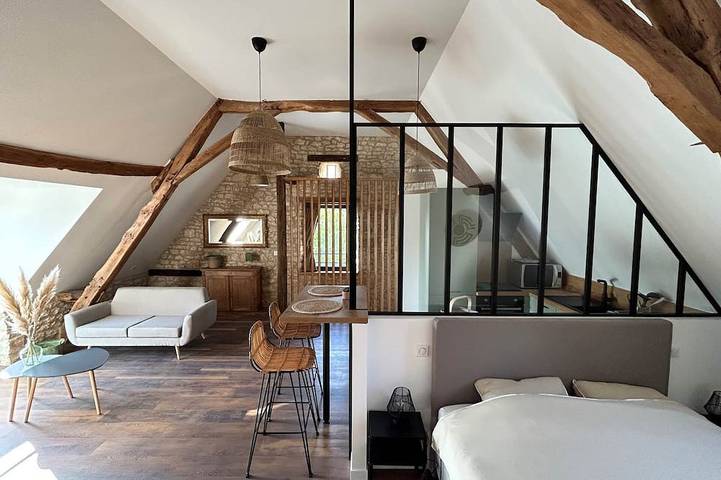 Gîte pour 2 personnes, avec sauna et jacuzzi à Saint-Sozy