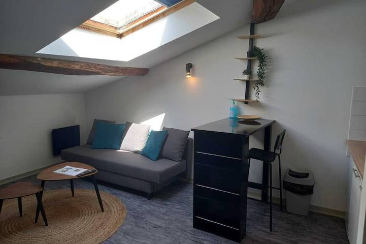Ganze Wohnung, Studio Le Nid ★ Plein Center ★ Lumineux ★ Wifi in Valence d'Agen, Quercy