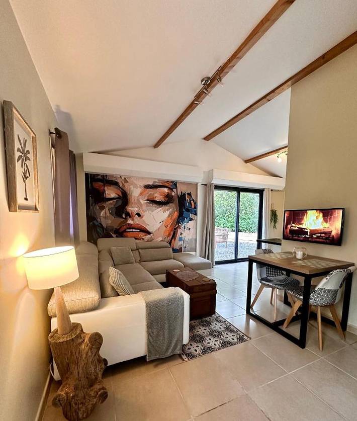Maison de vacances pour 2 personnes, avec jardin et jacuzzi