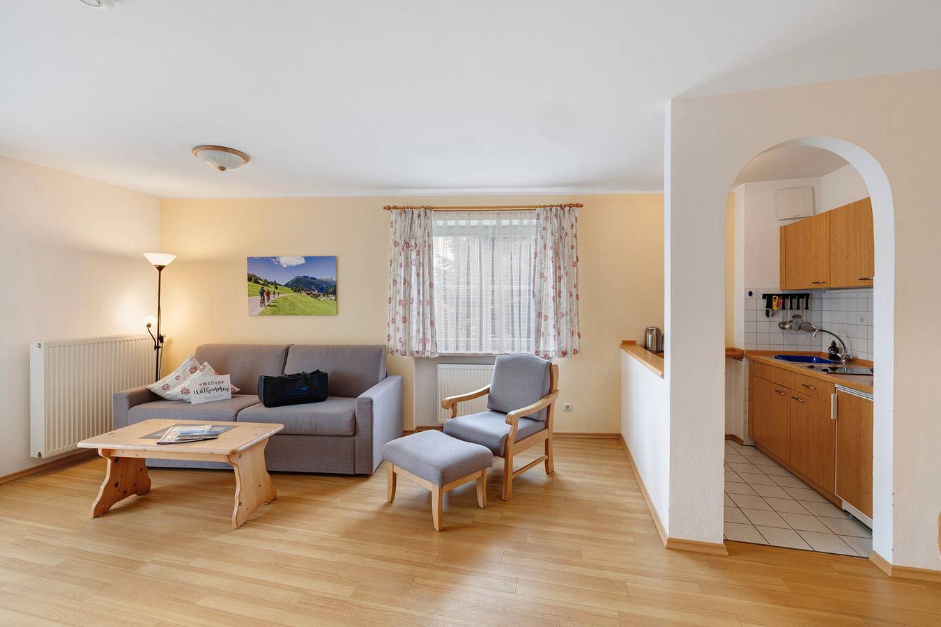 Ganze Wohnung, Apartment 'Fewo Brünnstein- Nr 28 Pool, Sauna' mit Bergblick, Gemeinschaftsgarten und Wlan in Oberaudorf, Bayerische Alpen