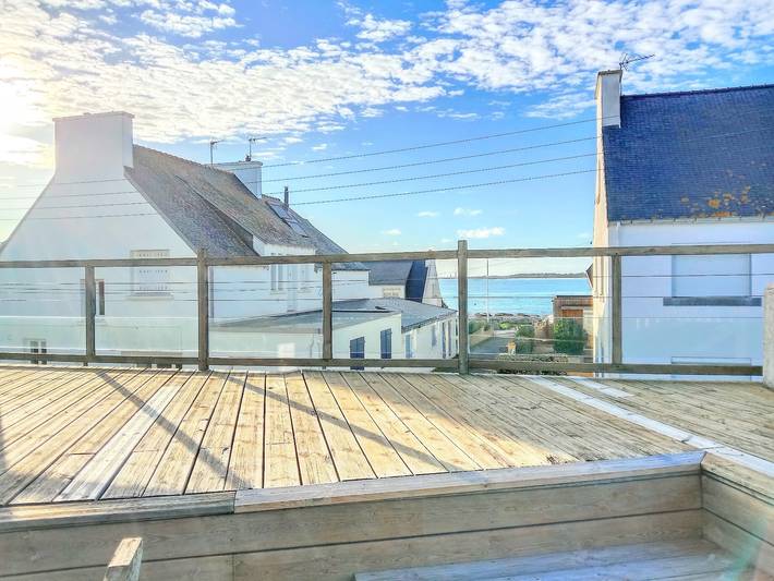 Maison de vacances 'Gite De La Pointe De Men Meur -4 Ch' avec vue mer, terrasse privée et Wi-Fi in Guilvinec, Région de Quimper