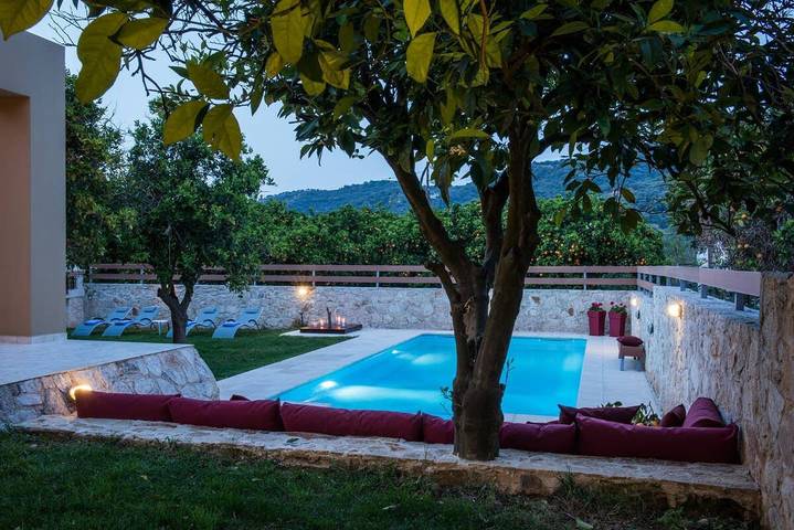 Villa für 6 Personen, mit Pool und Garten sowie Whirlpool, kinderfreundlich in Chania und Umgebung - 3