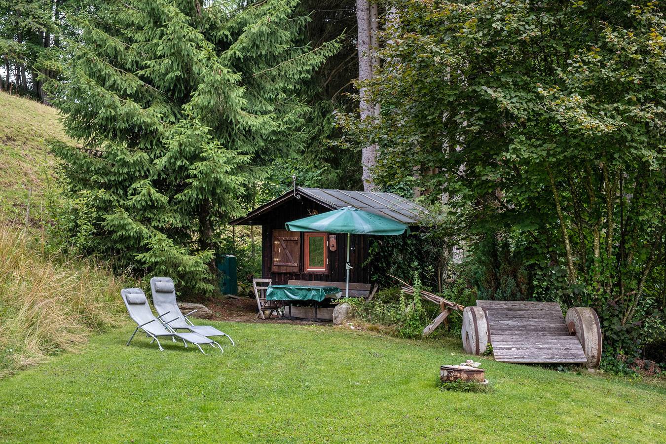 Casa de Vacaciones 'Mühle Am Wolfsgrund' con Vista a la Montaña, Terraza Privada y Jardín Privado in Unterkirnach, Selva Negra Central