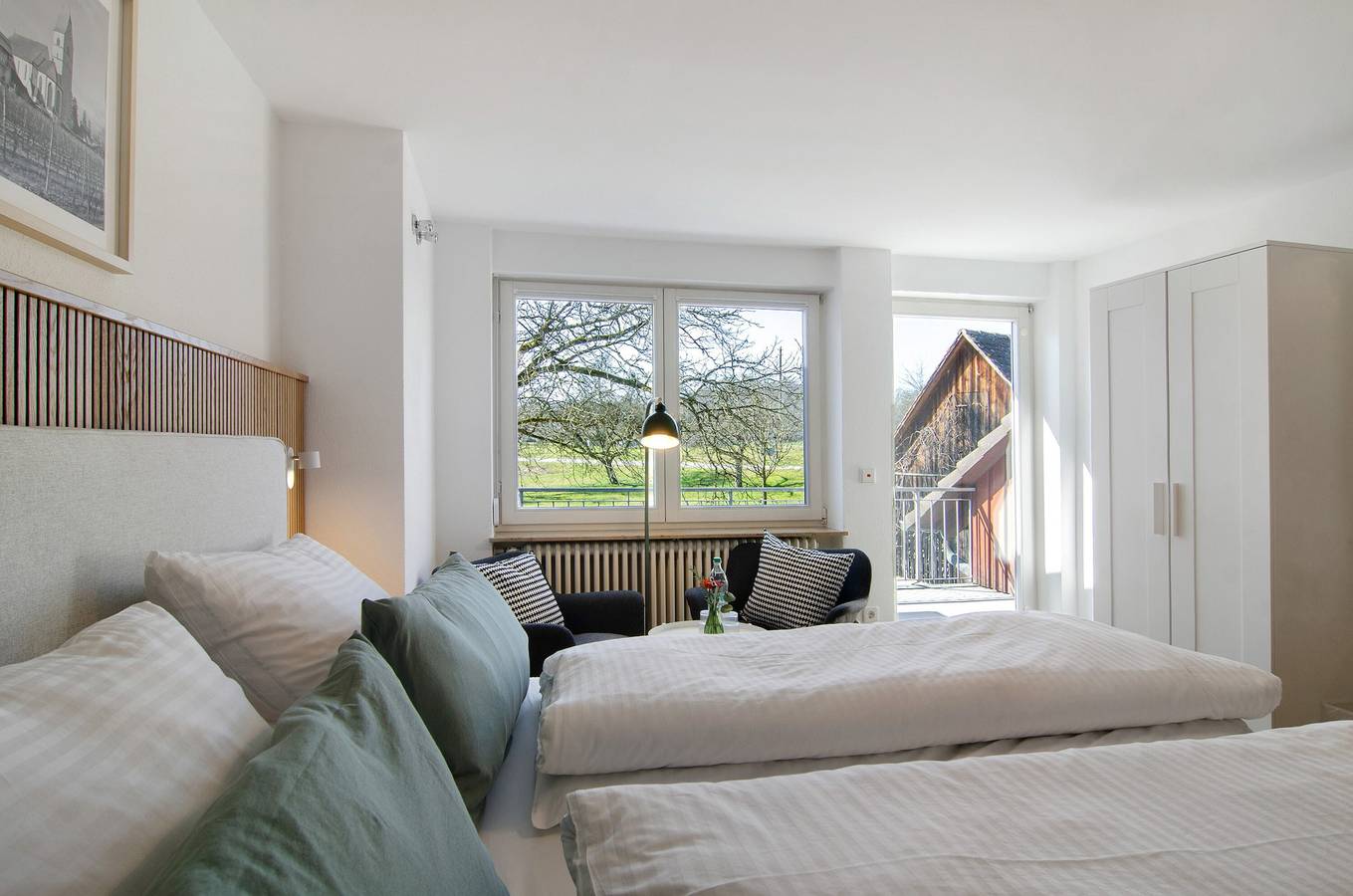 Zimmer 'Bodman' mit privaten Balkon, gemeinsamer Terrasse und Wi-Fi in Salem, Region Bodensee-Oberschwaben