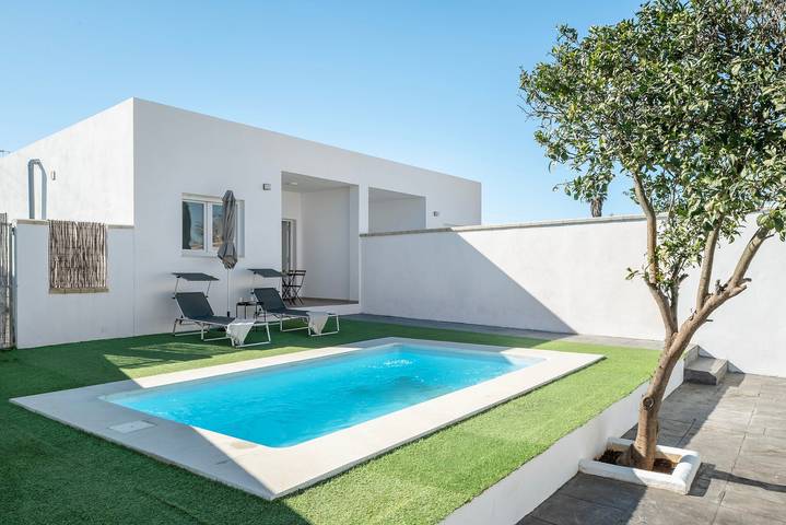 Appartamento per 6 persone, con giardino, adatto a famiglie con bambini a Vejer de la Frontera