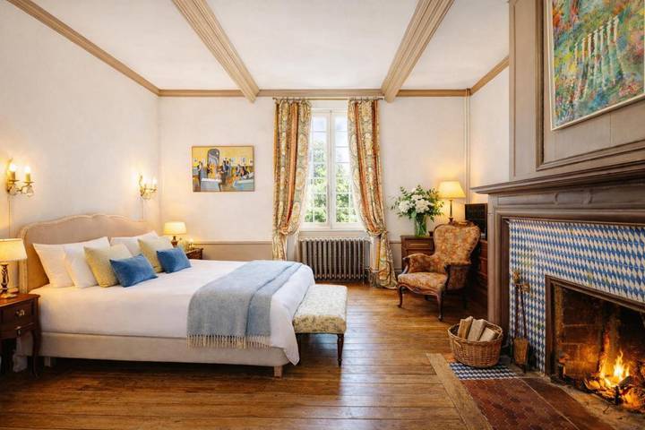 Chambre d’hôte pour 4 personnes, avec vue et jardin, animaux acceptés