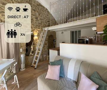 Gîte pour 4 personnes à Mornas
