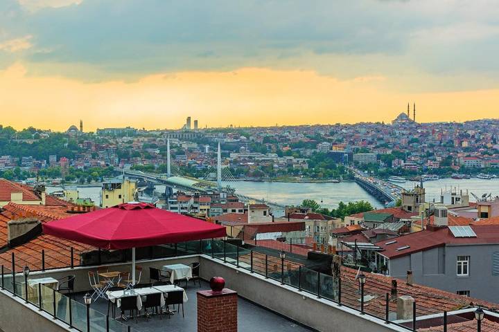 Vakantieappartement voor 3 personen, met terras en uitzicht in Istanbul