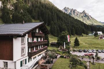 Hôtel pour 2 personnes, avec jardin ainsi que sauna et vue, animaux acceptés à Gargellen