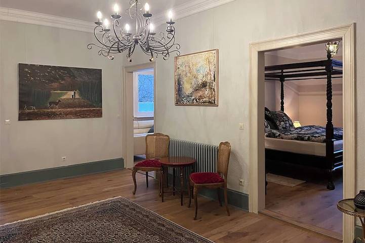 Ganze Wohnung, Villa Meier liegt direkt am Wanderweg, erleben Sie eine Zeitreise
und viel Natur in Walkenried, Harzvorland