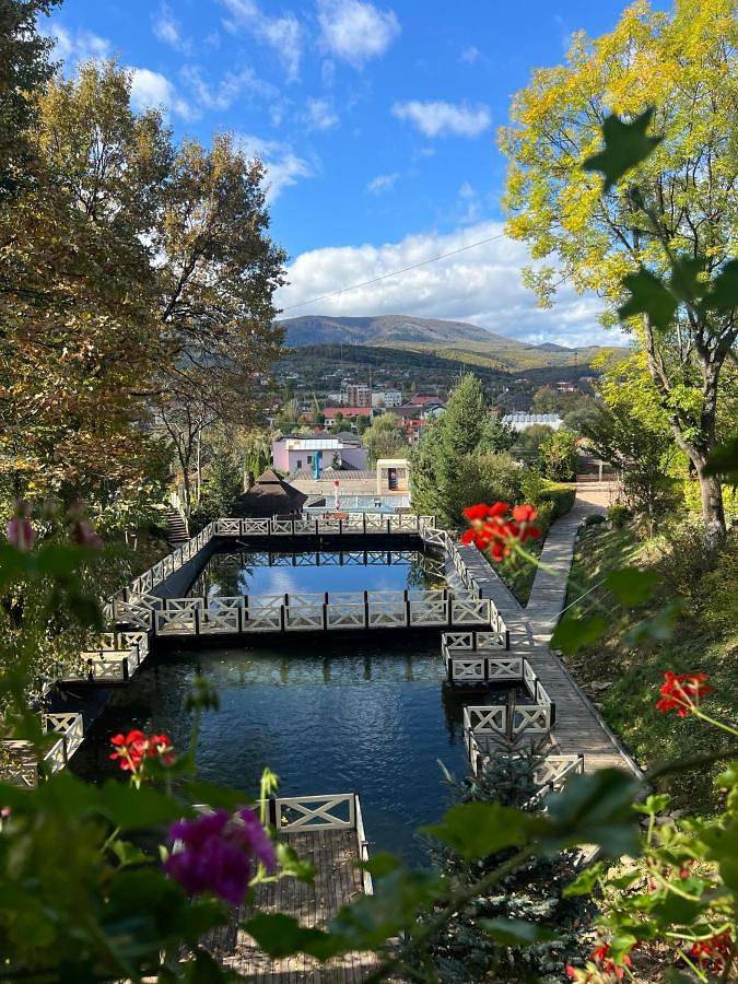 Hotel dla 2 osób, z Taras i Ogród oraz Basen i Sauna w Ukraina