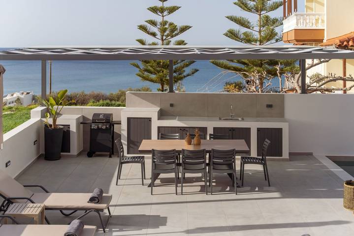 Villa für 11 Personen, mit Balkon und Garten sowie Sauna auf Kreta - 3