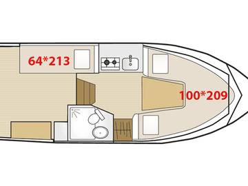 Hausboot für 2 Personen in Chénillé-Champteussé, Pays de la Loire, Bild 1