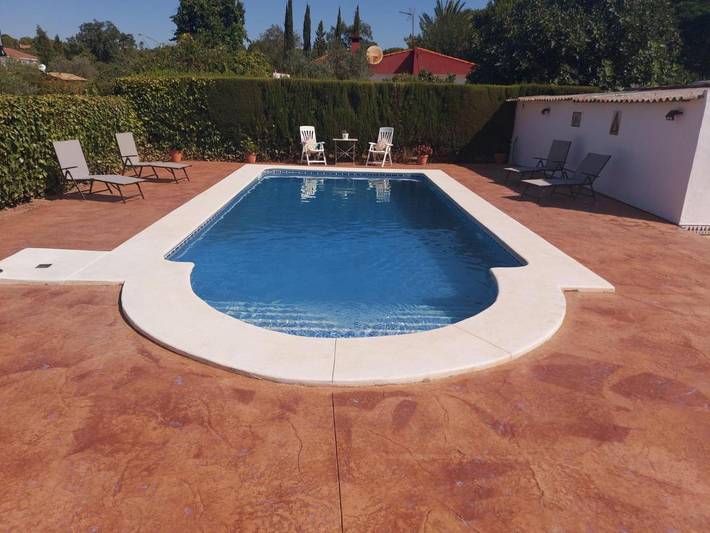Chalet para 2 personas, con jardín además de piscina y terraza en Provincia de Huelva