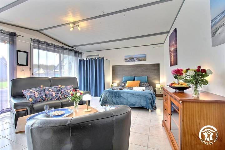 Gîte pour 2 personnes, avec terrasse à Larmor-Baden