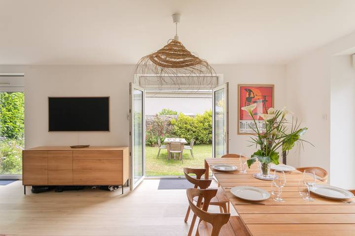 Gîte pour 4 personnes, avec Jardin dans Plage de l'Ecluse