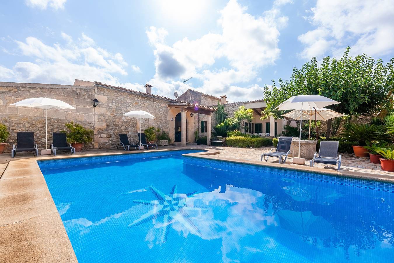 Mit Panoramablick und privatem Pool - Finca S'Alqueria Vell in Campanet, Mallorca Inselmitte
