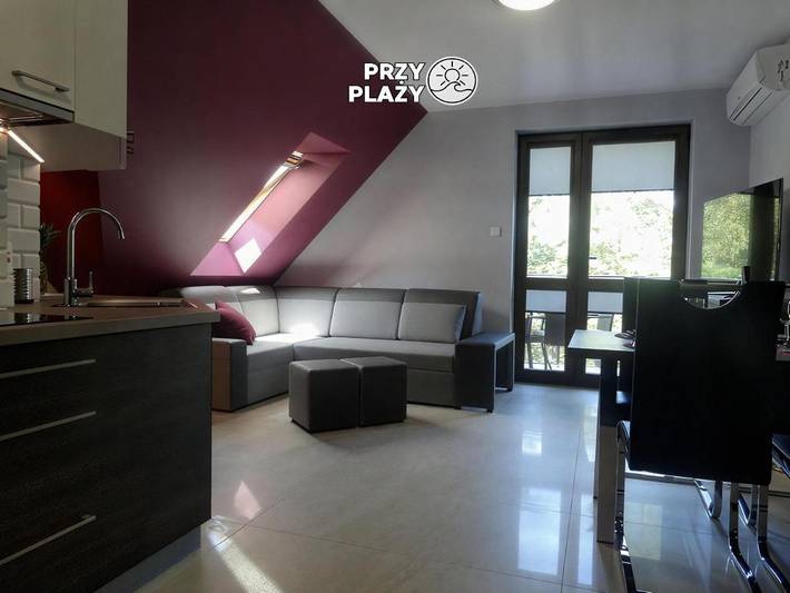 Apartament wakacyjny dla 6 osób, z Balkon i Widok w Zalew Wiślany