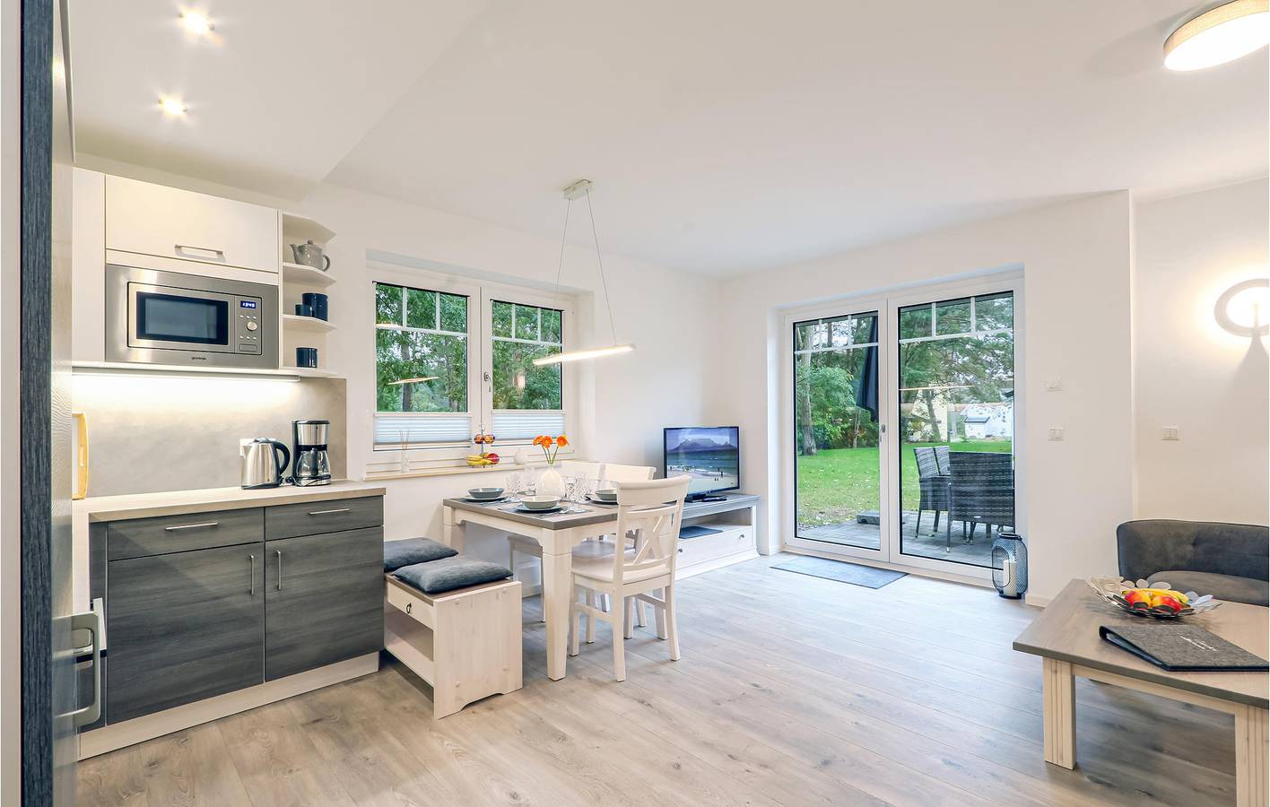 Gemütliches Strandapartment mit Terrasse und Parkplatz in Zirchow, Usedom