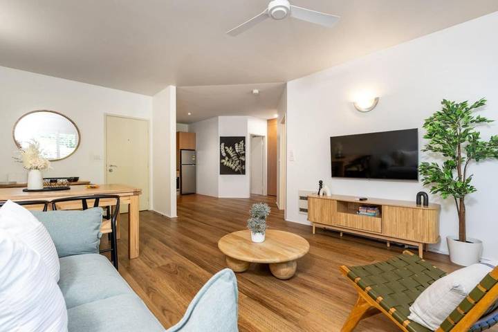 Appartement de vacances pour 2 personnes, avec jardin ainsi que terrasse et vue