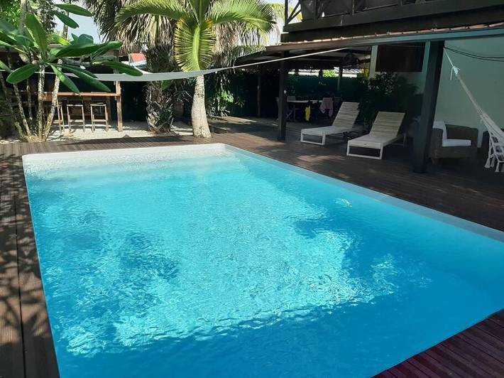 Gîte pour 3 personnes, avec jardin et piscine à Kourou - 4