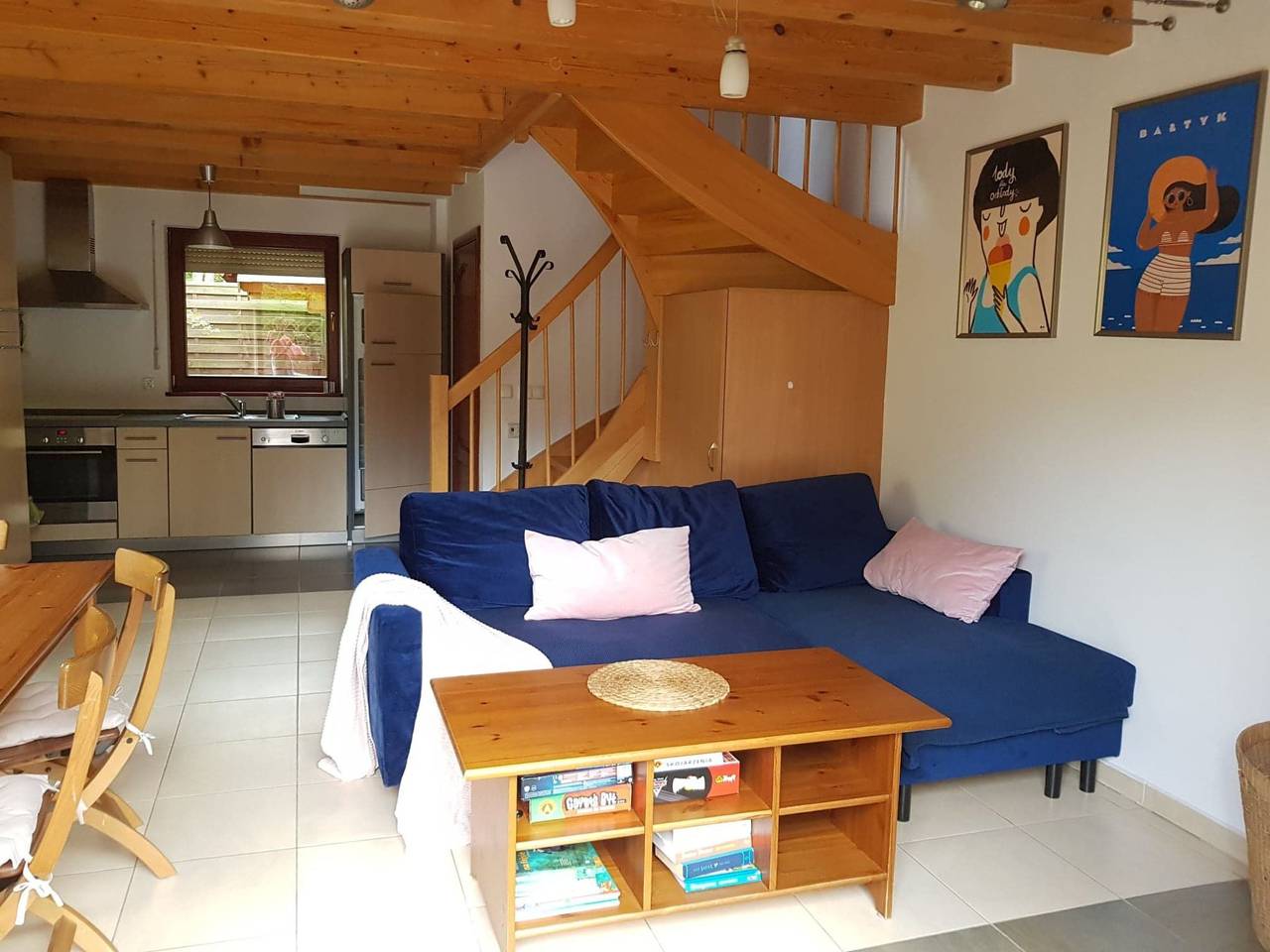 In Łukęcin mit Terrasse, Grill und Garten in Łukęcin, Polnische Ostsee