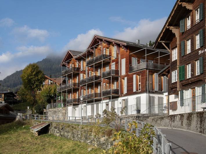 Ferienwohnung für 2 Personen, mit Balkon in Wengen