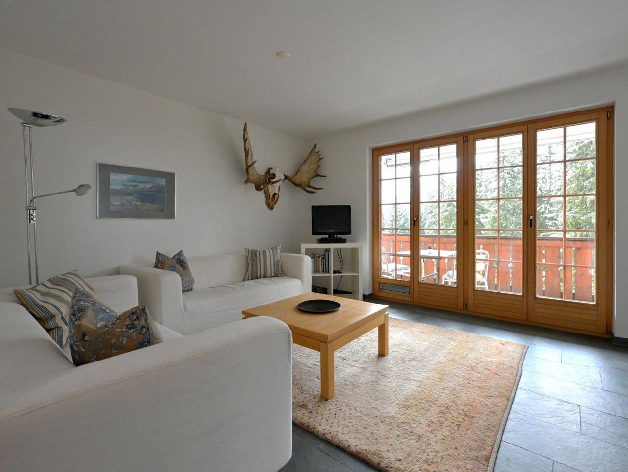 Ganze Ferienwohnung, Chesa Igna - Ferienwohnung mit Balkon, 2 Schlafzimmern und Bad in Arosa, Plessur Alpen