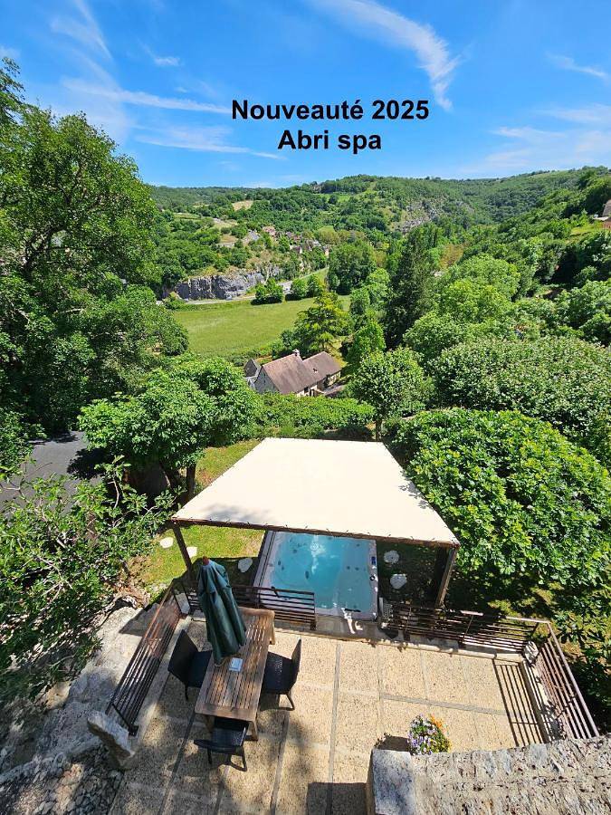 Location de vacances pour 3 personnes, avec jacuzzi ainsi que piscine et jardin à Lacave - 3