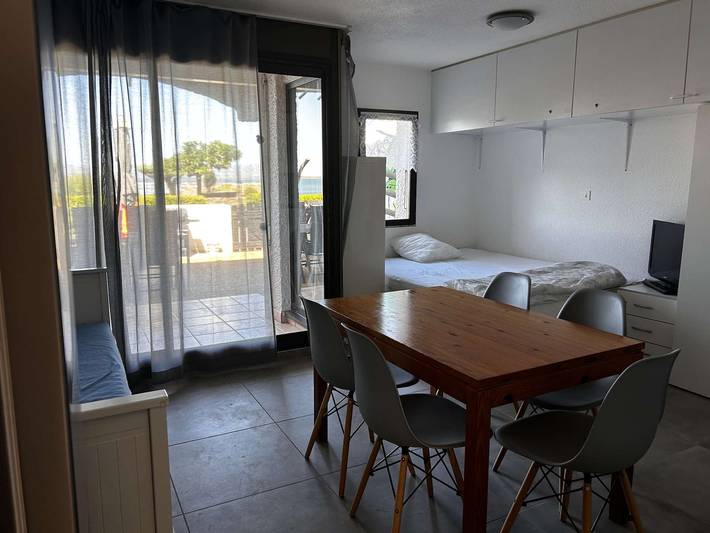 Ganze Wohnung, Charmantes T2 Kabine mit Terrasse und Pool in Port Barcarès in Le Barcarès, Côte d'Améthyste