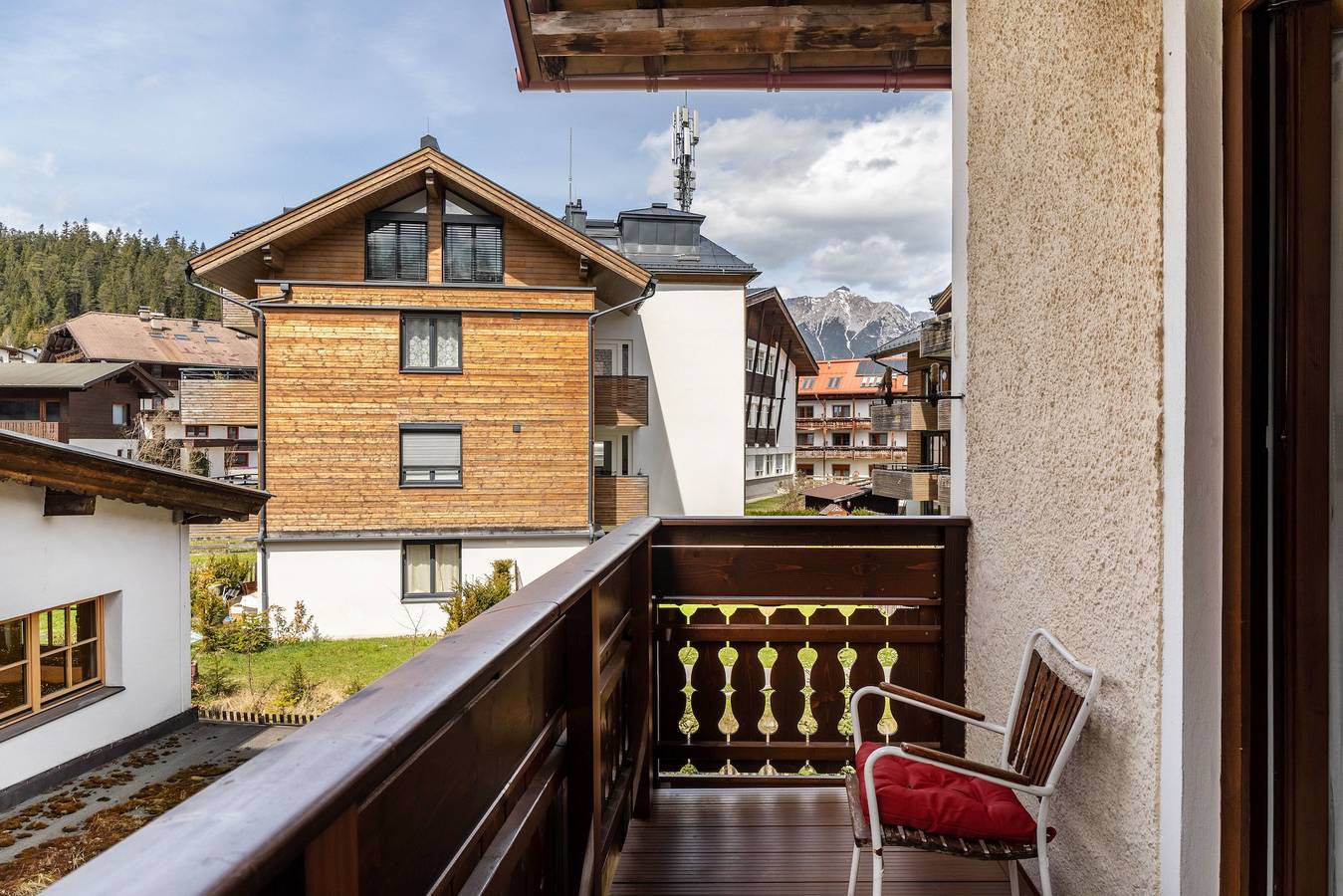 Room 8 (budget double room) with mountain view, balcony and Wi-Fi in Seefeld in Tirol, Innsbruck Land