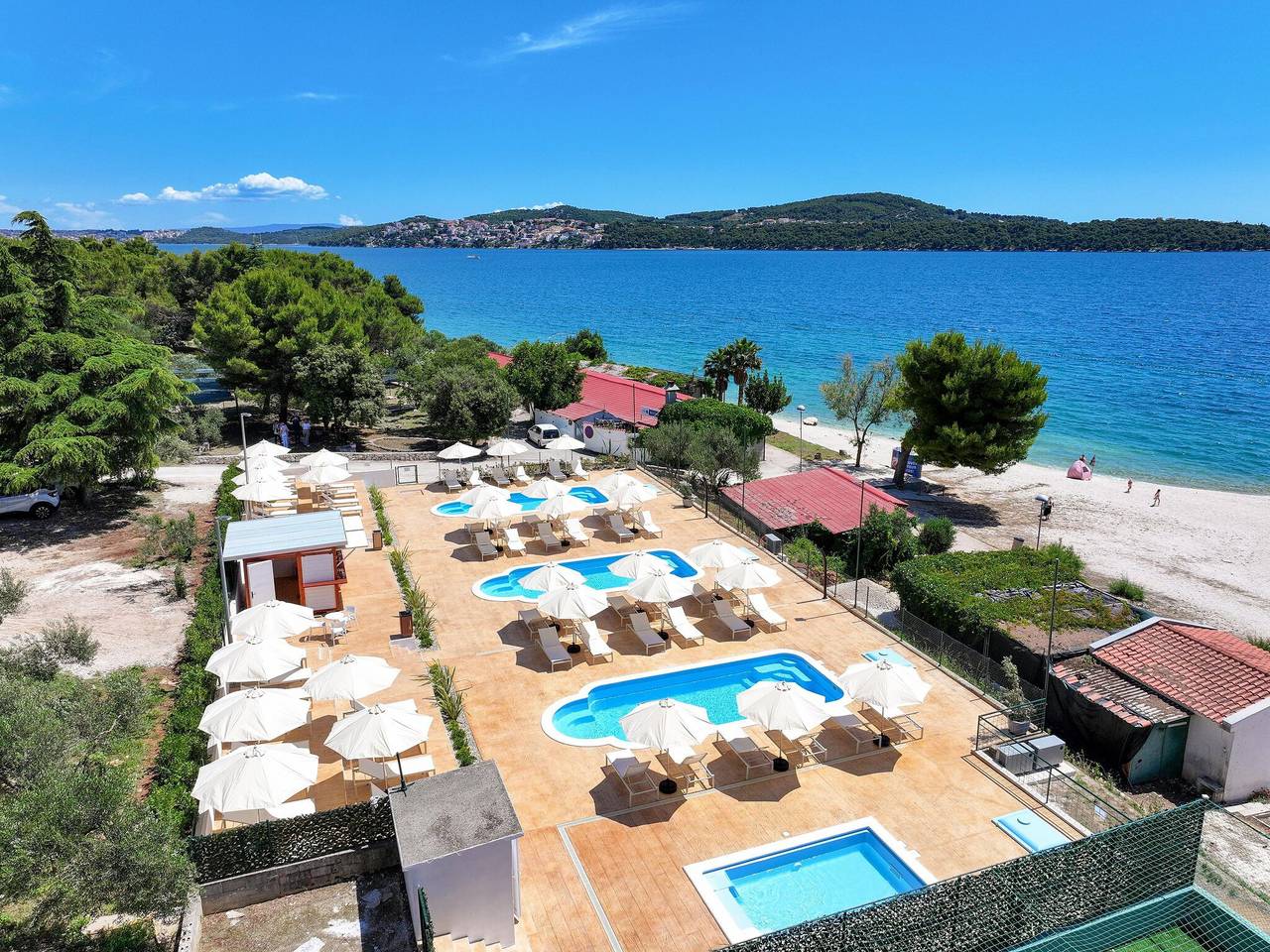 Ganze Wohnung, Apartements Medena in Seget Donji mit Poolanlage in Seget Vranjica, Split-Dalmatien